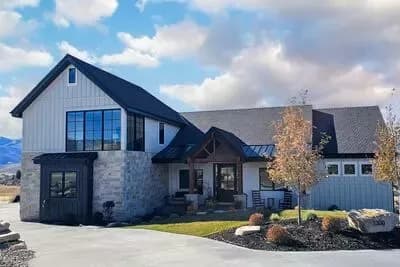 Two-Story Transitional Farmhouse Plan with Optionally Finished Lower Level - 3484 Sq Ft