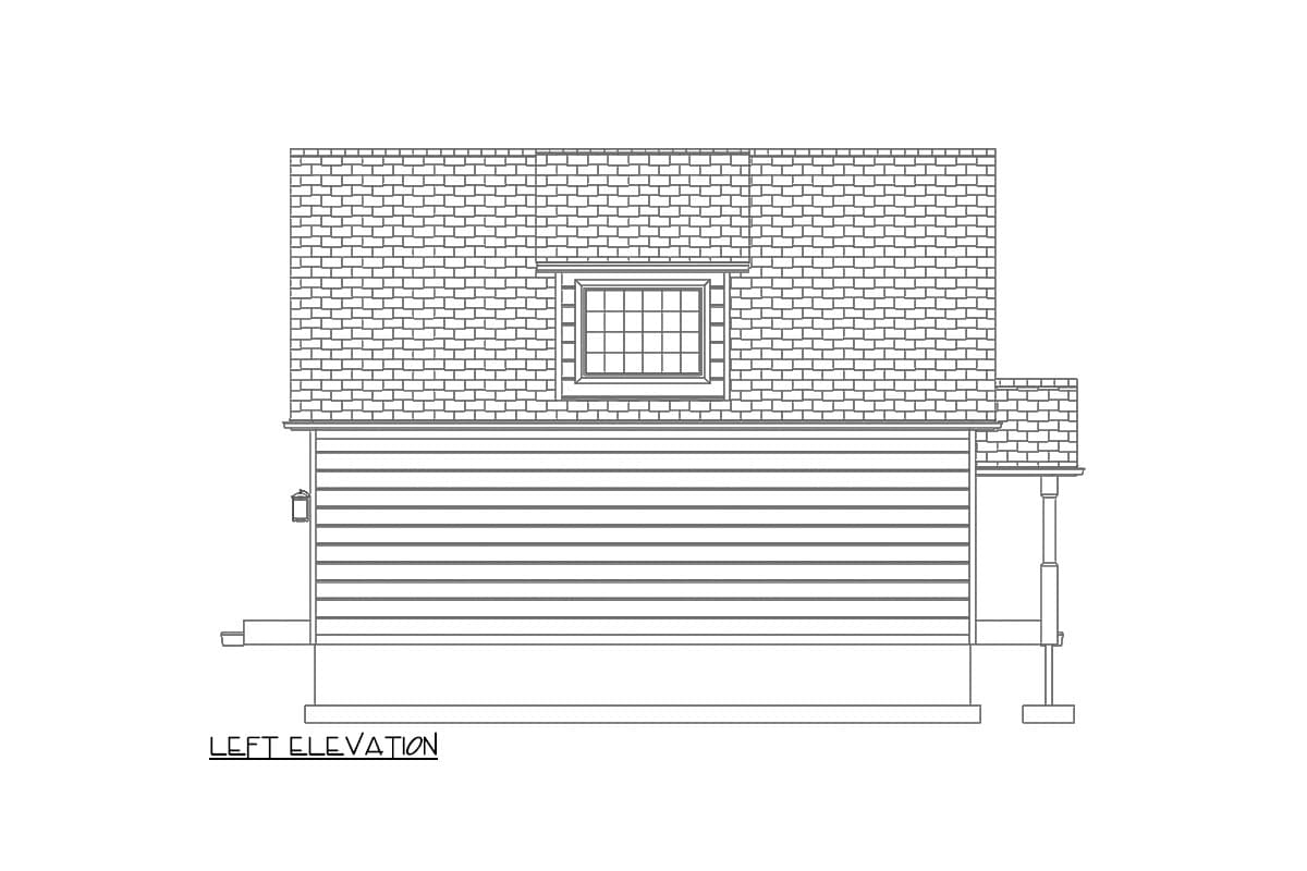 Plan 61564UT: Traditional Country ADU House Plan with 2 Beds - 1310 Sq Ft - Image #14 - Country, Traditional