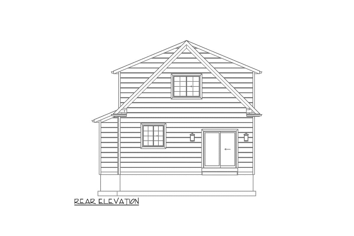 Plan 61564UT: Traditional Country ADU House Plan with 2 Beds - 1310 Sq Ft - Image #13 - Country, Traditional