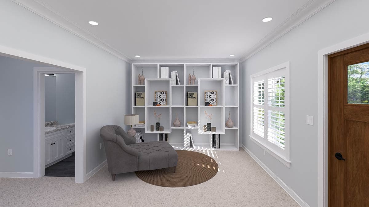 Plan 61564UT: Traditional Country ADU House Plan with 2 Beds - 1310 Sq Ft - Image #7 - Country, Traditional