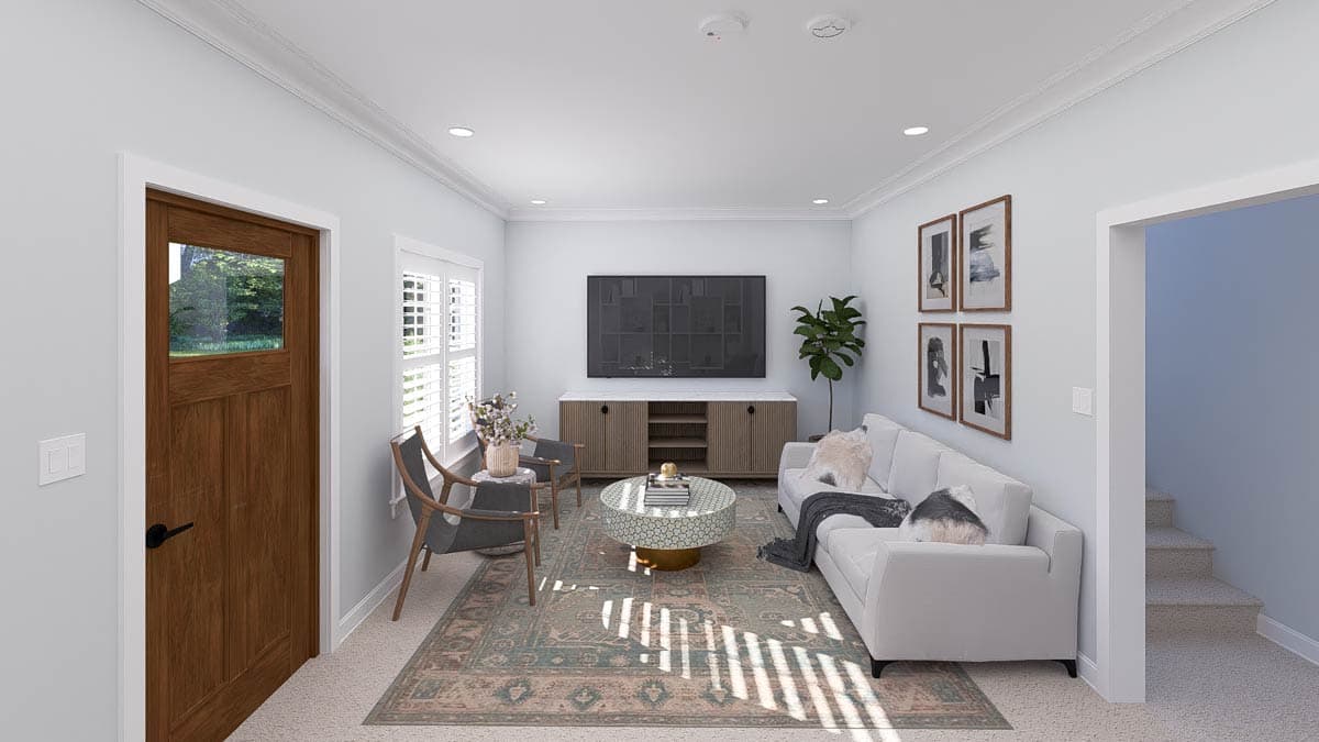 Plan 61564UT: Traditional Country ADU House Plan with 2 Beds - 1310 Sq Ft - Image #8 - Country, Traditional