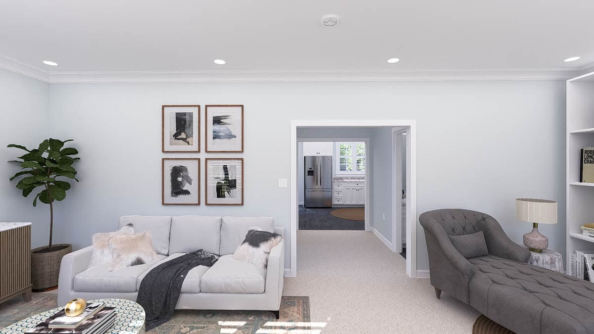 Plan 61564UT: Traditional Country ADU House Plan with 2 Beds - 1310 Sq Ft - Image #9 - Country, Traditional