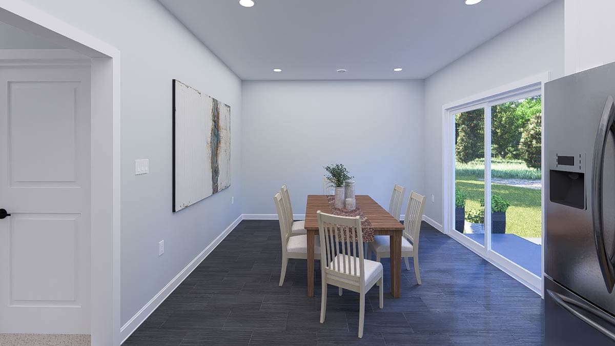 Plan 61564UT: Traditional Country ADU House Plan with 2 Beds - 1310 Sq Ft - Image #11 - Country, Traditional