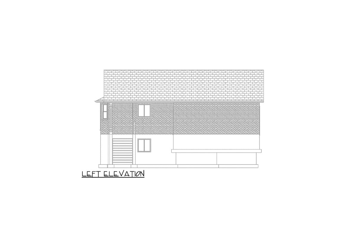 Plan 61565UT: 3-Bed Traditional Ranch House Plan with Clustered Bedrooms - 1479 Sq Ft - Image #9 - Ranch, Traditional