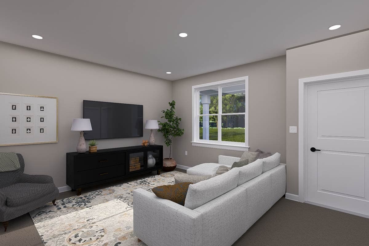 Plan 61567UT: 1-Bed ADU House Plan Under 700 Sq Ft - Image #6 - Country, Traditional