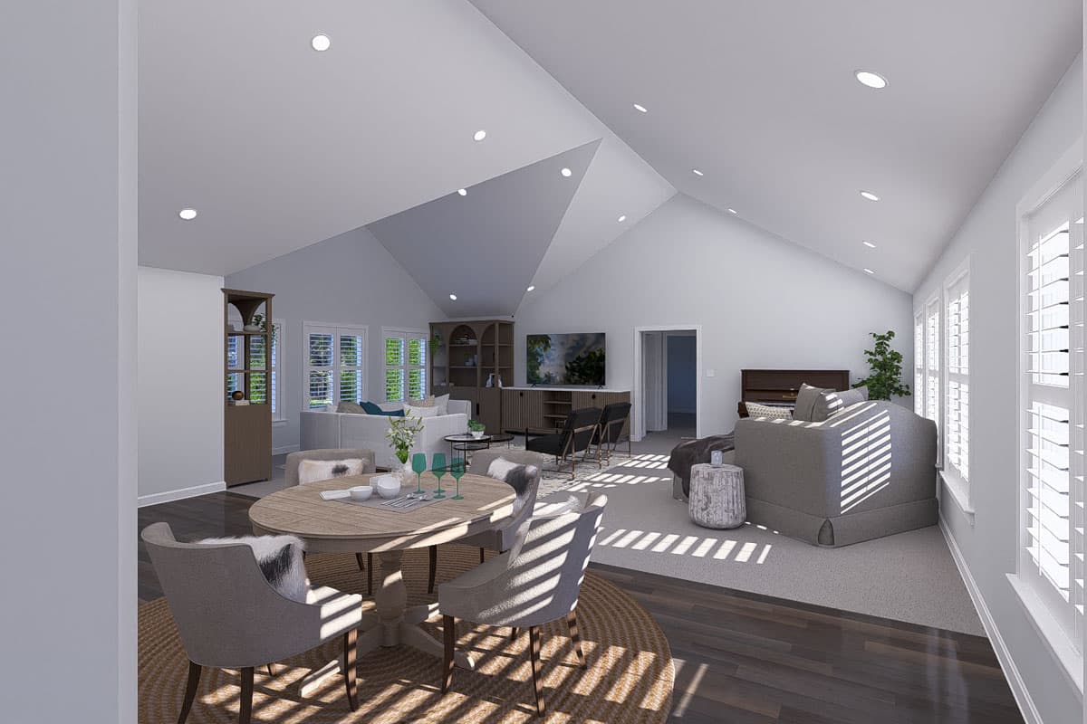 Plan 61571UT: Two-Story Traditional Detached Garage Plan with Attached Apartment - 1787 Sq Ft - Image #7 - Traditional