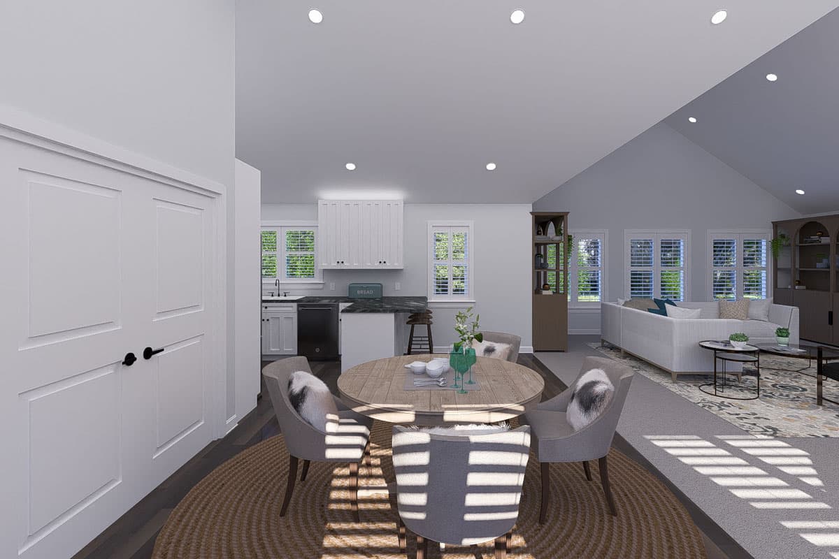 Plan 61571UT: Two-Story Traditional Detached Garage Plan with Attached Apartment - 1787 Sq Ft - Image #8 - Traditional