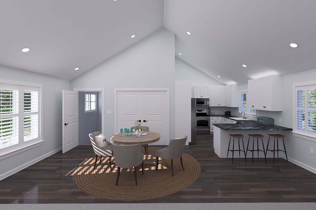 Plan 61571UT: Two-Story Traditional Detached Garage Plan with Attached Apartment - 1787 Sq Ft - Image #10 - Traditional