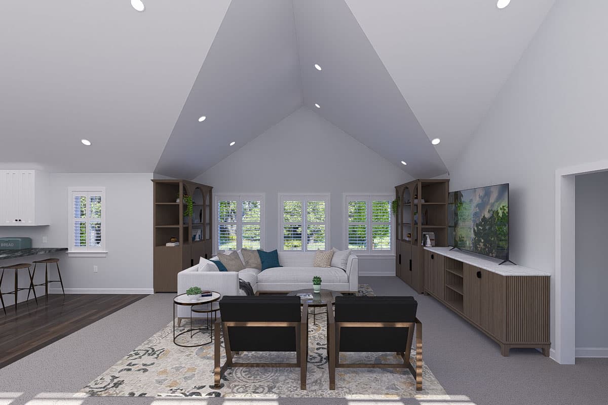 Plan 61571UT: Two-Story Traditional Detached Garage Plan with Attached Apartment - 1787 Sq Ft - Image #13 - Traditional