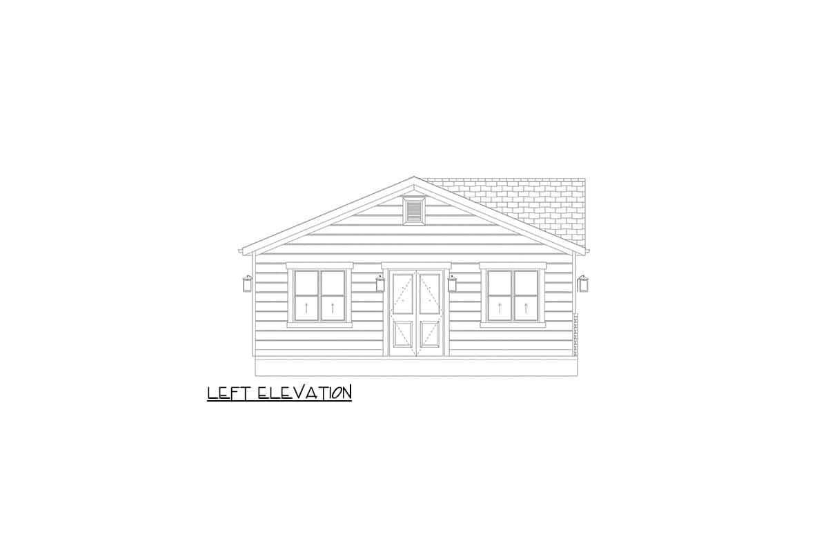 Plan 61574UT: 1600 Square Foot Detached Garage with Matching Four Bays - Image #9 - Traditional