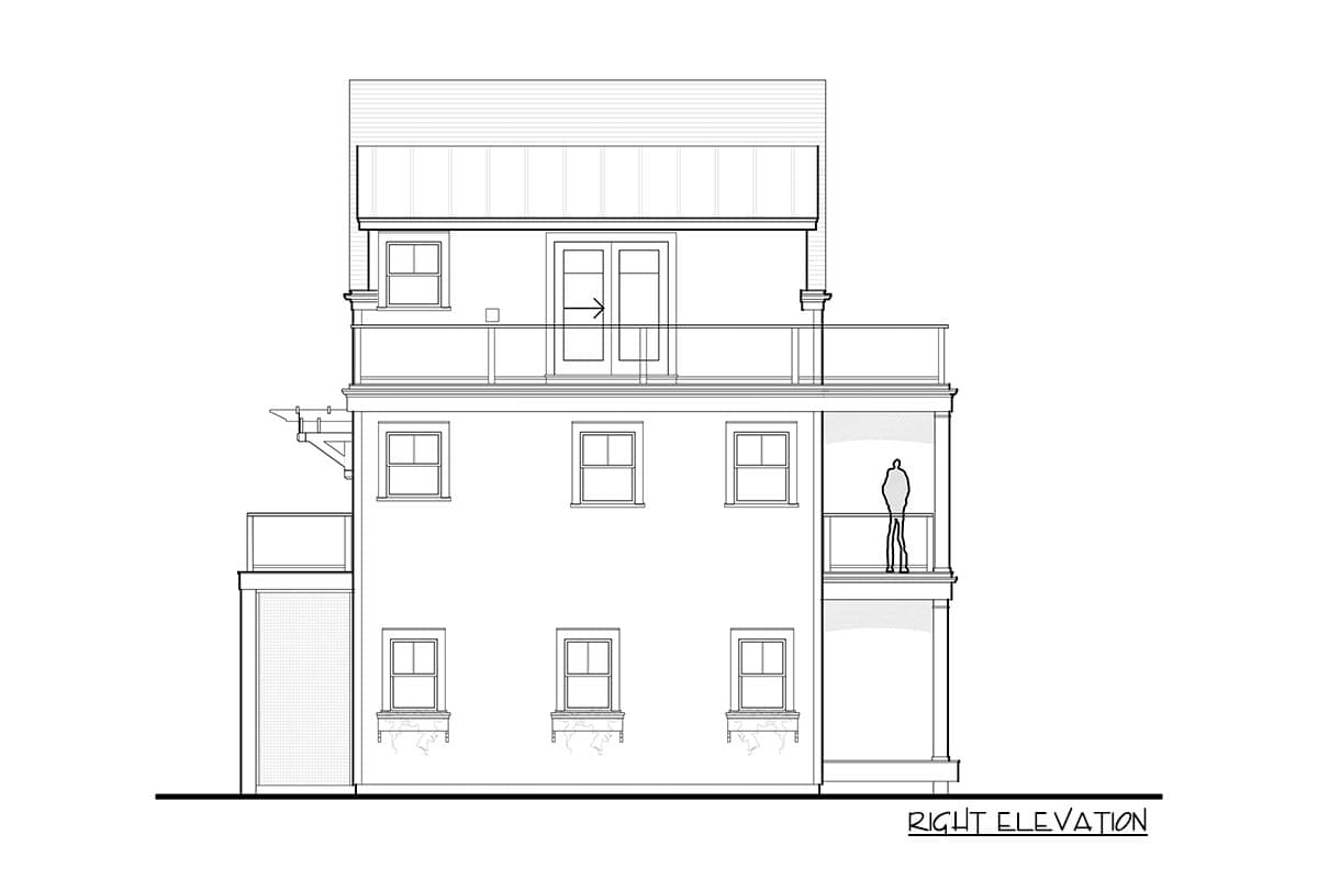 Plan 670010NEA: 3-Bed Elevated Cape House with Upside Down Floor Plan - 1659 Sq Ft - Image #6 - Cape Cod, Cottage, Low Country