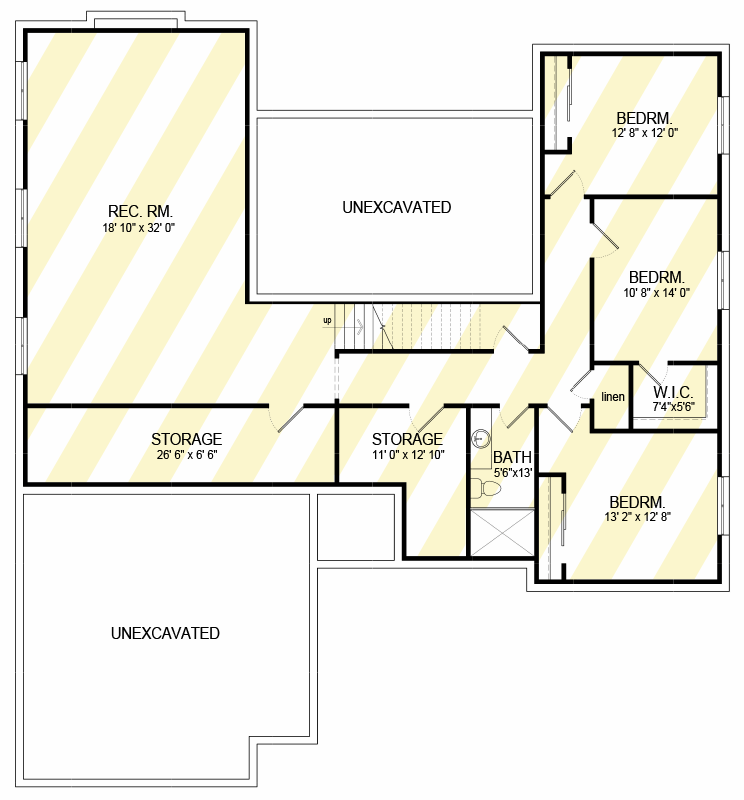 Plan 493019GNT: 3-Bed Scandinavian House Plan with Courtyard - 2044 Sq Ft - Floor Plan - Optional Lower Level - Scandinavian