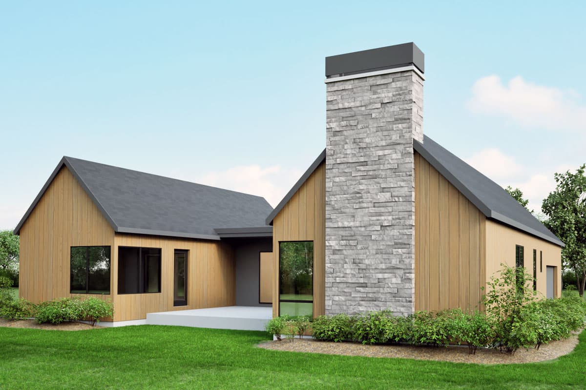 Plan 493019GNT: 3-Bed Scandinavian House Plan with Courtyard - 2044 Sq Ft - Image #6 - Scandinavian