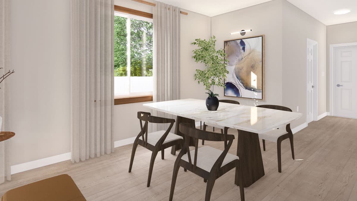 Plan 61577UT: Two-Story Four-Plex House Plan with 2-Car Garage Per Unit - 5469 Sq Ft - Image #5 - Traditional