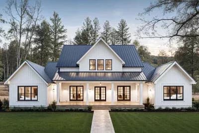 4-Bedroom Modern Farmhouse Plan with Outdoor Kitchen - 3003 Sq Ft