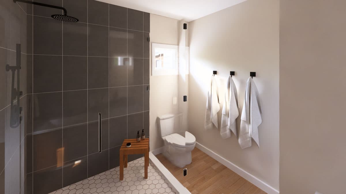 Plan 135319GRA: 3-Bed Contemporary Barndominium House Plan with 4-Car Garage - 1633 Sq Ft - Image #10 - Barndominium, Contemporary, Craftsman, Modern Farmhouse, New American, Ranch