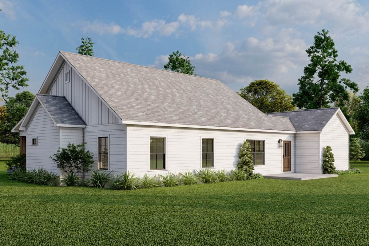 Plan 70910MK: 3-Bed Country House Plan with Covered Front Porch - 1363 Sq Ft - Image #15 - Country, Farmhouse, Ranch