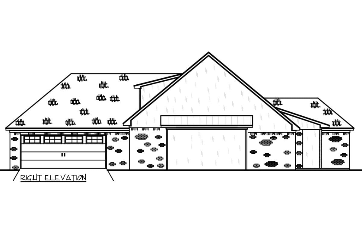 Plan 83963JW: Single-Story Acadian House Plan with Split Bedrooms - 1838 Sq Ft - Image #5 - Acadian, Southern