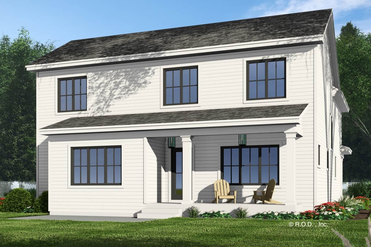 Plan 14898RK: 4-Bed Country Farmhouse Plan with Home Office - 2426 Sq Ft - Image #5 - Country, Farmhouse