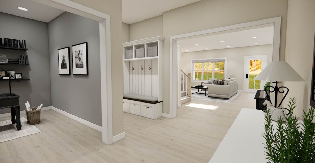 Plan 14898RK: 4-Bed Country Farmhouse Plan with Home Office - 2426 Sq Ft - Image #12 - Country, Farmhouse