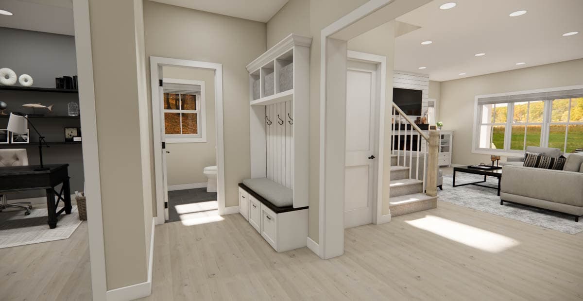 Plan 14898RK: 4-Bed Country Farmhouse Plan with Home Office - 2426 Sq Ft - Image #11 - Country, Farmhouse