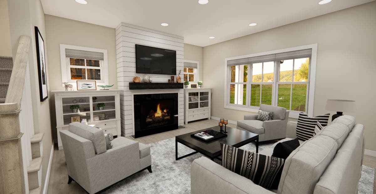 Plan 14898RK: 4-Bed Country Farmhouse Plan with Home Office - 2426 Sq Ft - Image #14 - Country, Farmhouse