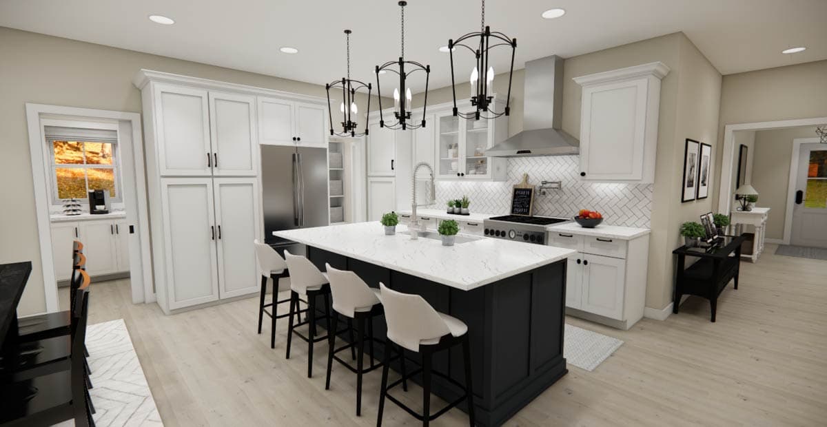 Plan 14898RK: 4-Bed Country Farmhouse Plan with Home Office - 2426 Sq Ft - Image #16 - Country, Farmhouse