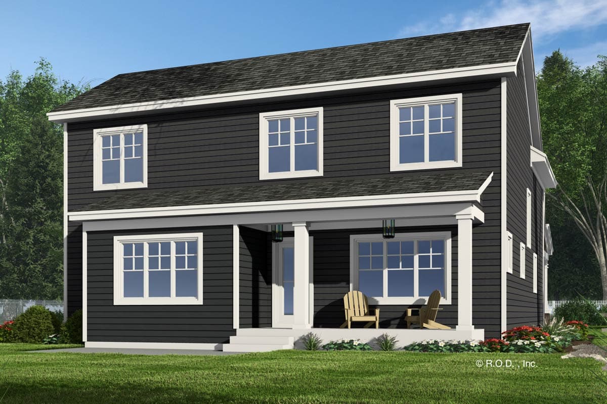 Plan 14899RK: Two-Story Traditional House Plan with 4-Bedrooms - 2426 Sq Ft - Image #6 - Country, Shingle, Traditional