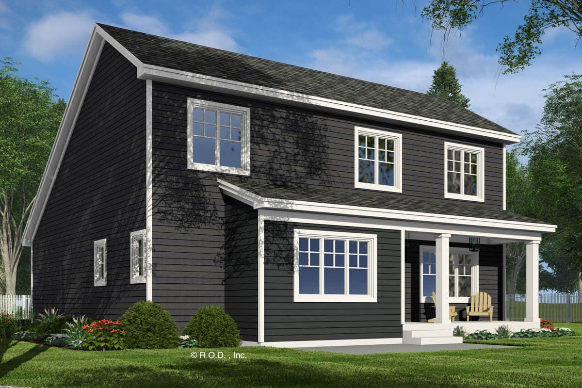 Plan 14899RK: Two-Story Traditional House Plan with 4-Bedrooms - 2426 Sq Ft - Image #5 - Country, Shingle, Traditional