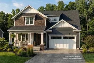 Two-Story Traditional House Plan with 4-Bedrooms - 2426 Sq Ft