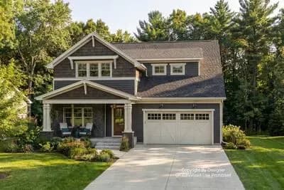 3-Bed Traditional Country House Plan with Home Office - 2518 Sq Ft