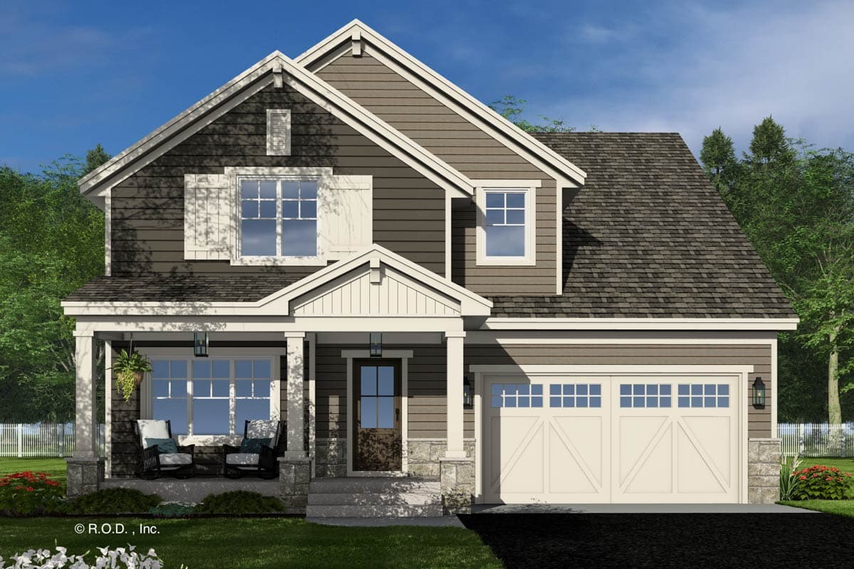 Plan 14906RK: 4-Bed Craftsman House Plan with Home Office - 2476 Sq Ft - Image #49 - Country, Craftsman