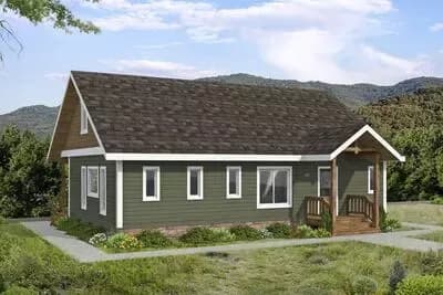 2-Bed Traditional House Plan with Lower Level Master Suite - 2244 Sq Ft