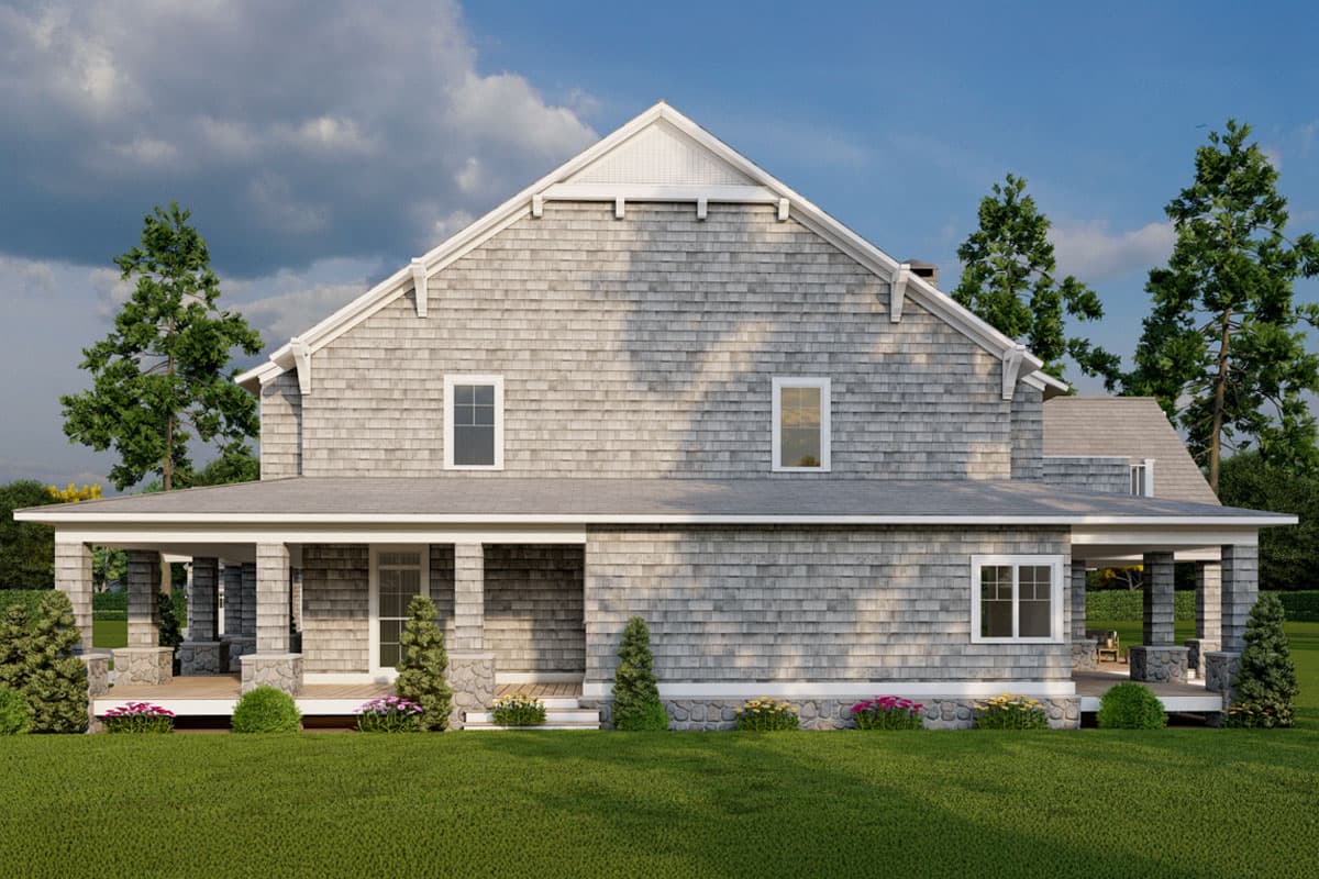 Plan 70911MK: Two-Story Shingle House Plan with Angled Garage - 5679 Sq Ft - Image #13 - Country, Craftsman, Shingle