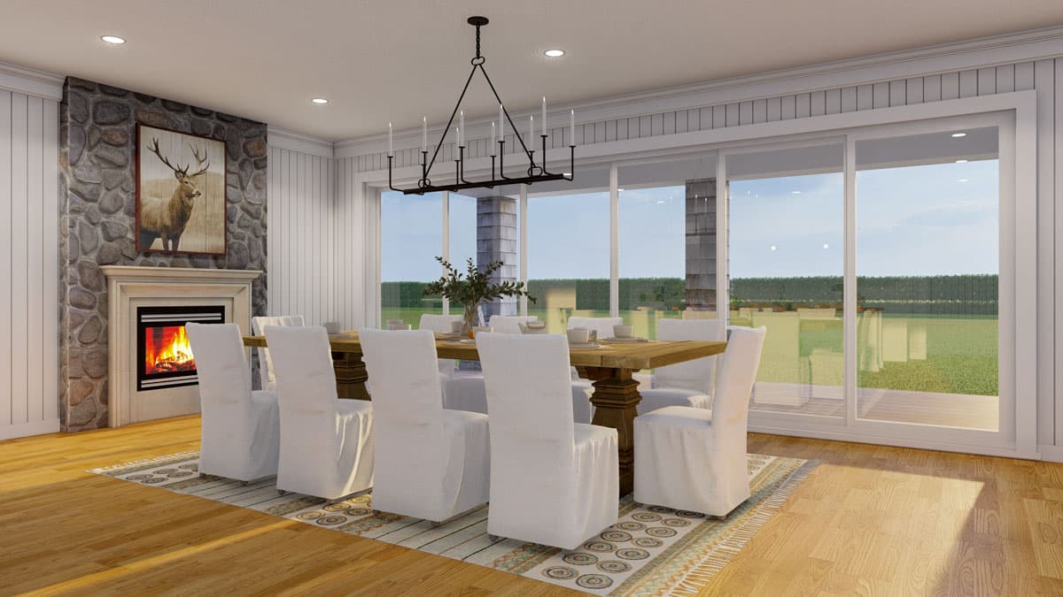 Plan 70911MK: Two-Story Shingle House Plan with Angled Garage - 5679 Sq Ft - Image #19 - Country, Craftsman, Shingle