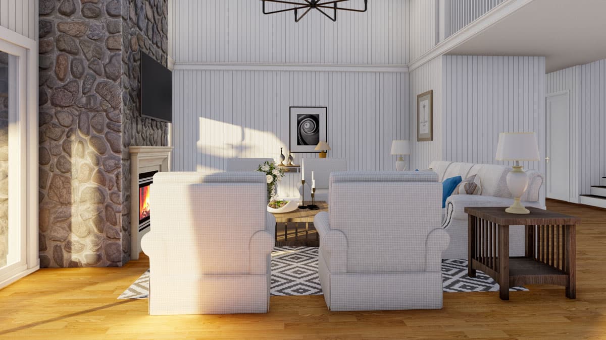 Plan 70911MK: Two-Story Shingle House Plan with Angled Garage - 5679 Sq Ft - Image #17 - Country, Craftsman, Shingle