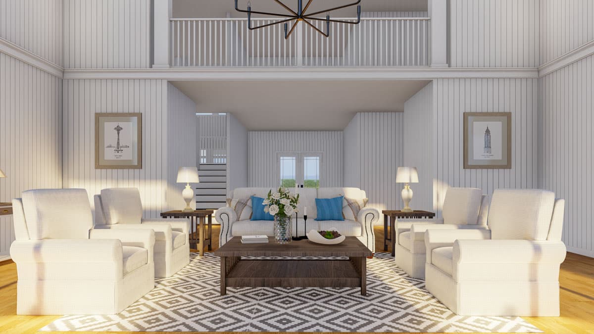 Plan 70911MK: Two-Story Shingle House Plan with Angled Garage - 5679 Sq Ft - Image #18 - Country, Craftsman, Shingle