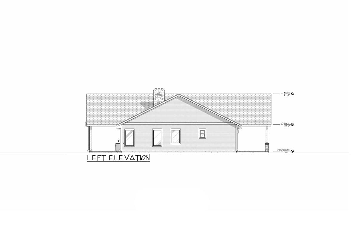 Plan 307736RAD: Single-Story Mountain House Plan with Outdoor Kitchen - 2795 Sq Ft - Image #10 - Country, Mountain, New American, Ranch, Rustic, Traditional