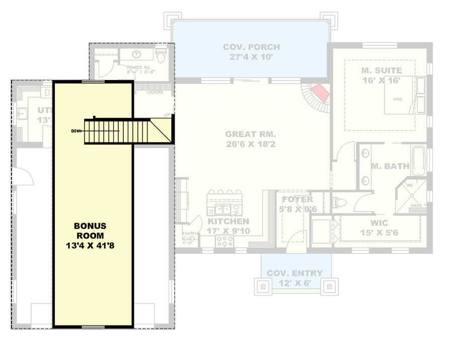 Plan 350102GH: 3-Bed Mountain Craftsman House Plan with Finished Lower Level - 4330 Sq Ft - Floor Plan - 2nd Floor - Craftsman, Mountain