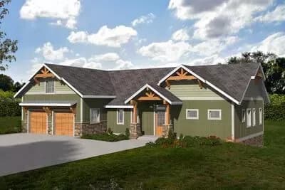 3-Bed Mountain Craftsman House Plan with Finished Lower Level - 4330 Sq Ft