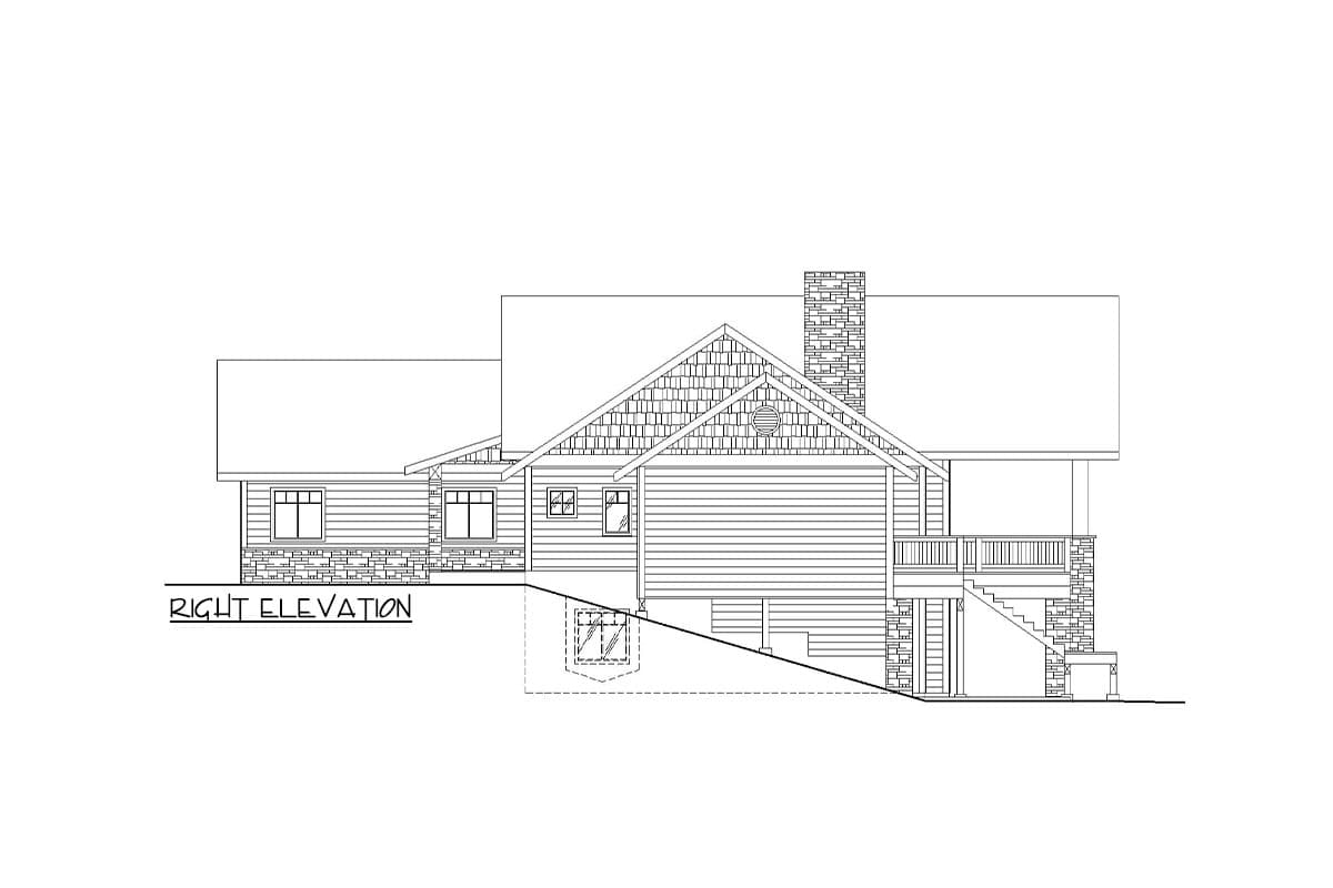 Plan 350108GH: 5-Bed Craftsman Ranch House Plan with Wrap-Around Porch - 4258 Sq Ft  - Image #5 - Craftsman, Ranch