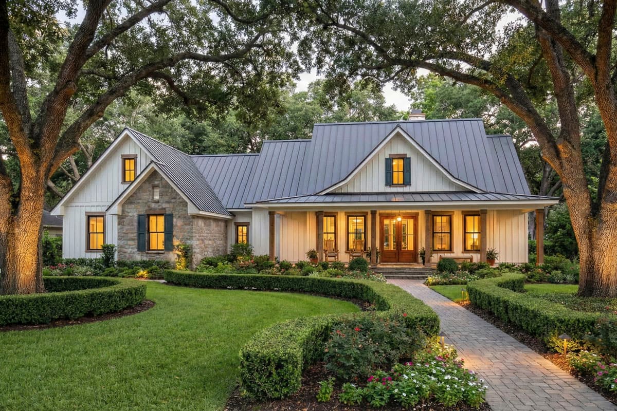 Plan 16933WG: 3-Bed Modern Farmhouse Plan with Vaulted Family Room - 2093 Sq Ft - Image #3 - Country, Farmhouse, Modern Farmhouse, New American