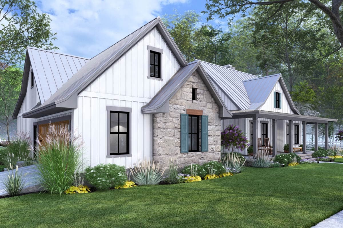 Plan 16933WG: 3-Bed Modern Farmhouse Plan with Vaulted Family Room - 2093 Sq Ft - Image #7 - Country, Farmhouse, Modern Farmhouse, New American