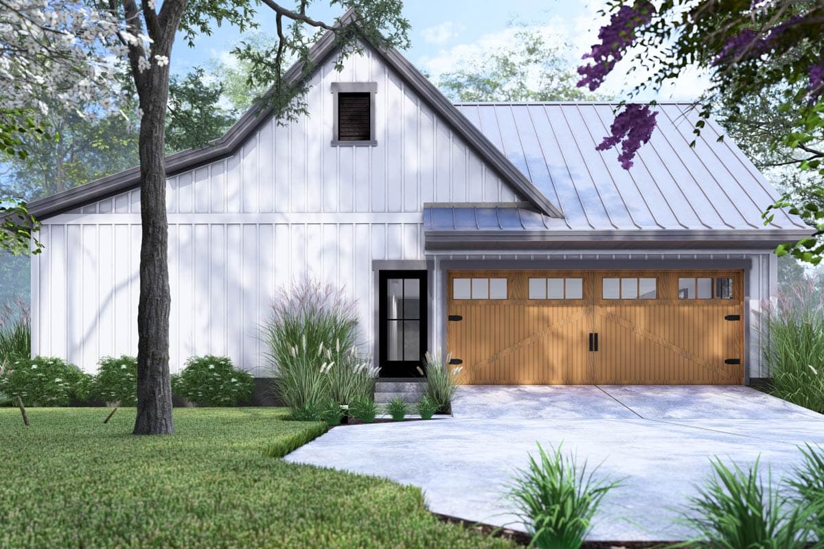 Plan 16933WG: 3-Bed Modern Farmhouse Plan with Vaulted Family Room - 2093 Sq Ft - Image #8 - Country, Farmhouse, Modern Farmhouse, New American