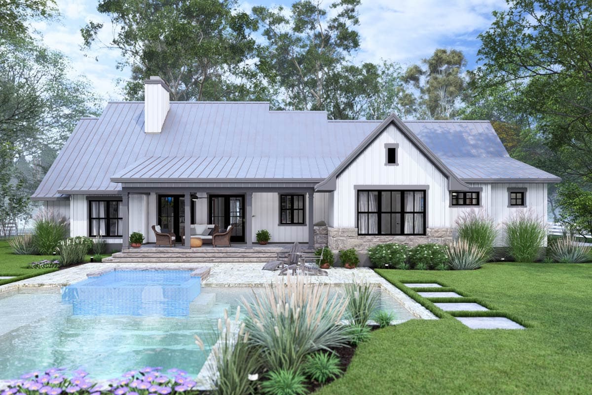 Plan 16933WG: 3-Bed Modern Farmhouse Plan with Vaulted Family Room - 2093 Sq Ft - Image #11 - Country, Farmhouse, Modern Farmhouse, New American