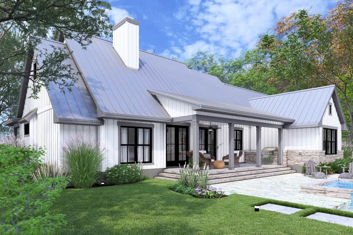 Plan 16933WG: 3-Bed Modern Farmhouse Plan with Vaulted Family Room - 2093 Sq Ft - Image #14 - Country, Farmhouse, Modern Farmhouse, New American
