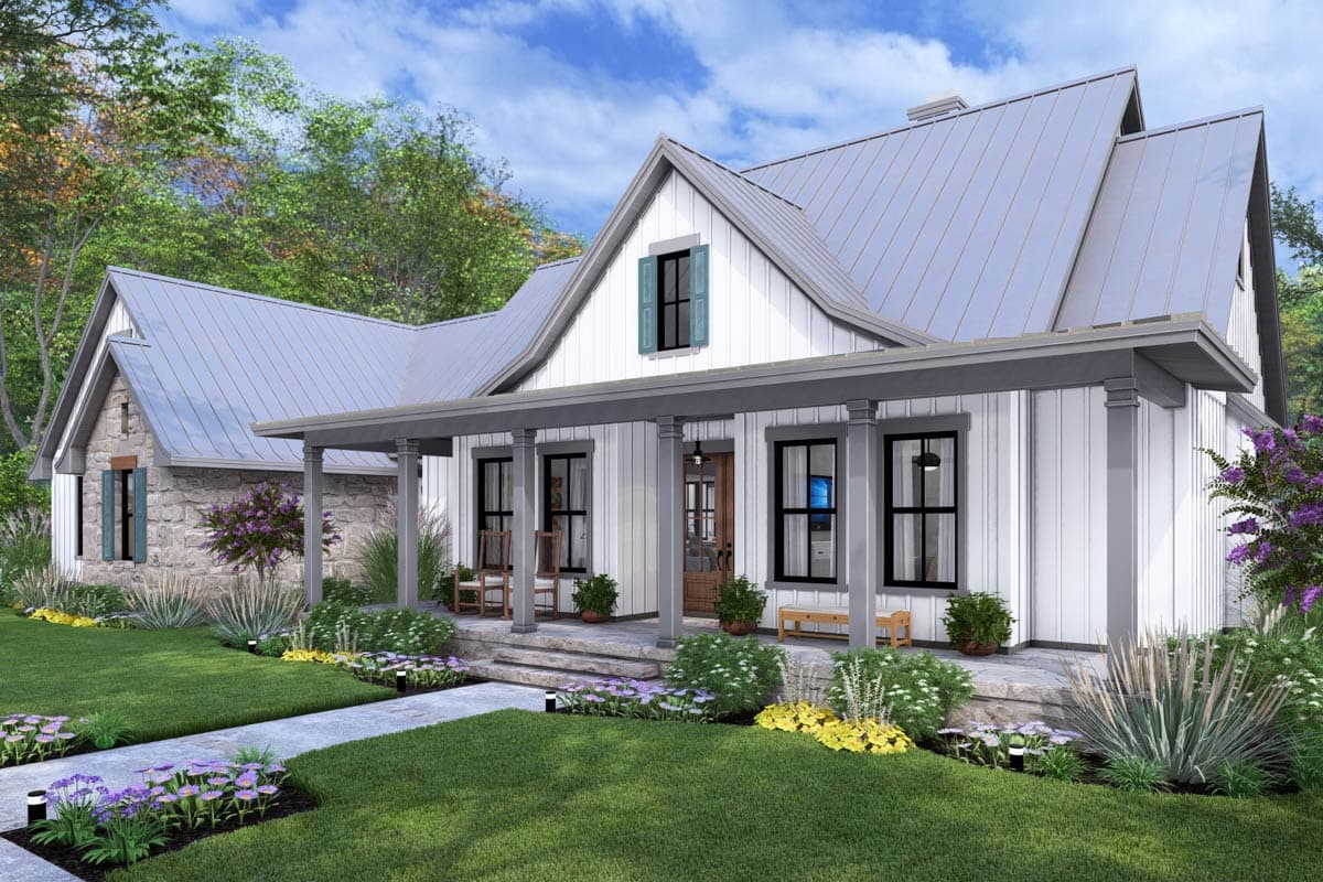 Plan 16933WG: 3-Bed Modern Farmhouse Plan with Vaulted Family Room - 2093 Sq Ft - Image #16 - Country, Farmhouse, Modern Farmhouse, New American