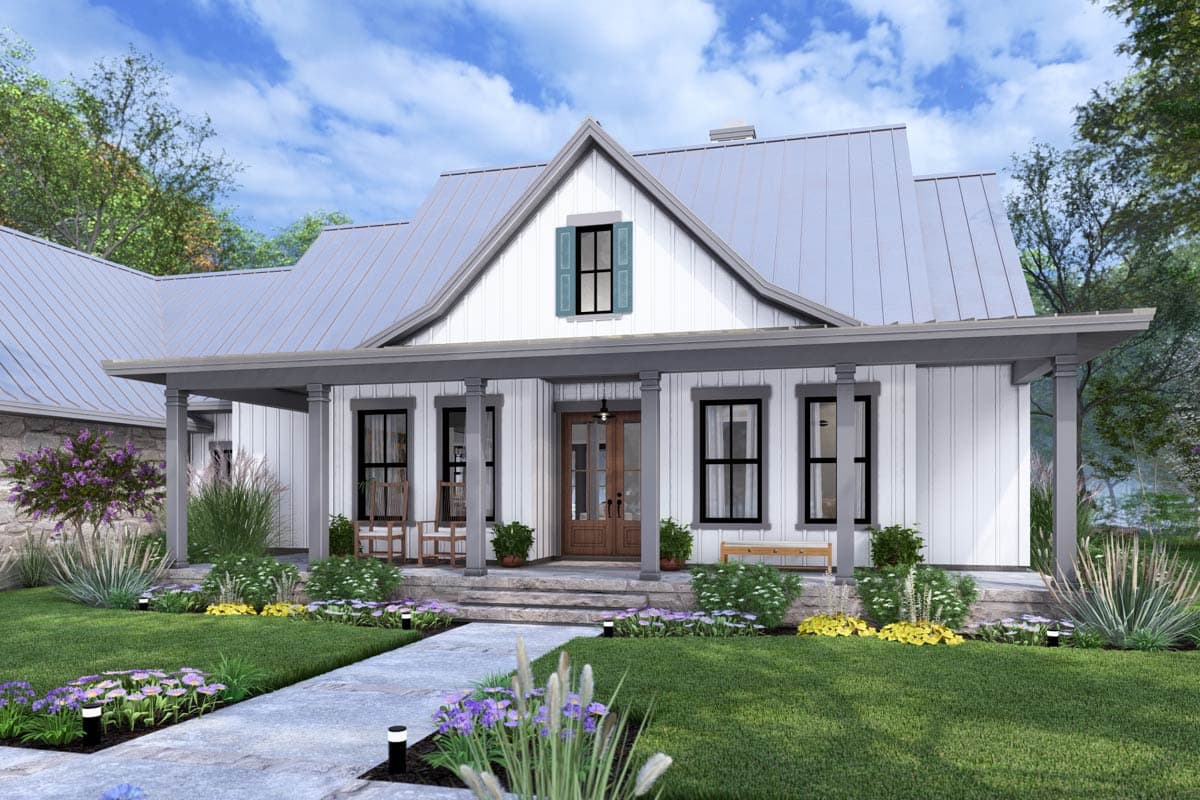 Plan 16933WG: 3-Bed Modern Farmhouse Plan with Vaulted Family Room - 2093 Sq Ft - Image #17 - Country, Farmhouse, Modern Farmhouse, New American