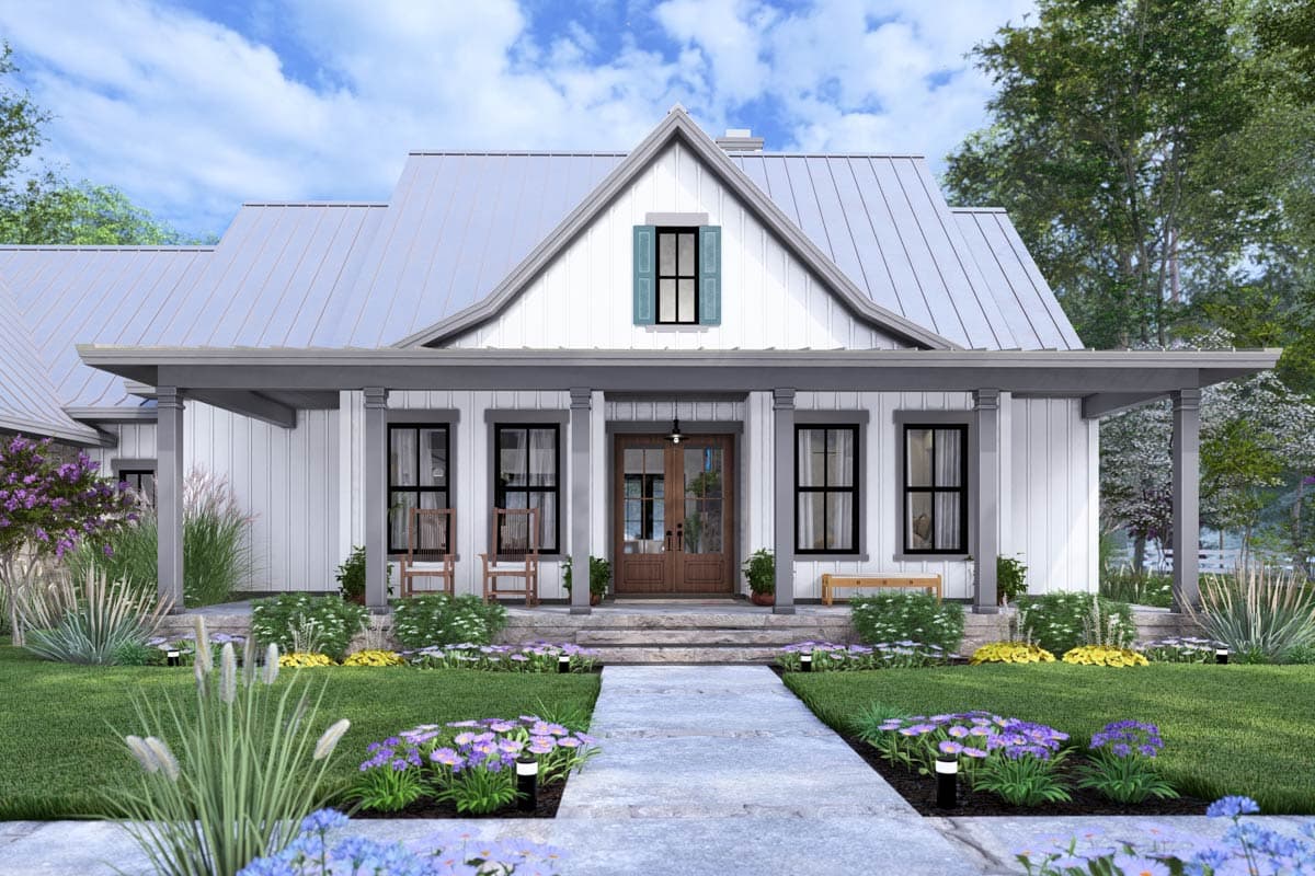 Plan 16933WG: 3-Bed Modern Farmhouse Plan with Vaulted Family Room - 2093 Sq Ft - Image #18 - Country, Farmhouse, Modern Farmhouse, New American