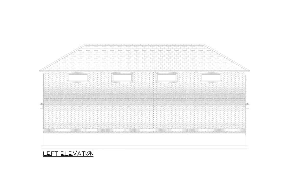 Plan 61582UT: 4-Car Traditional Garage Plan with RV Garage - 1900 Sq Ft - Image #8 - Traditional